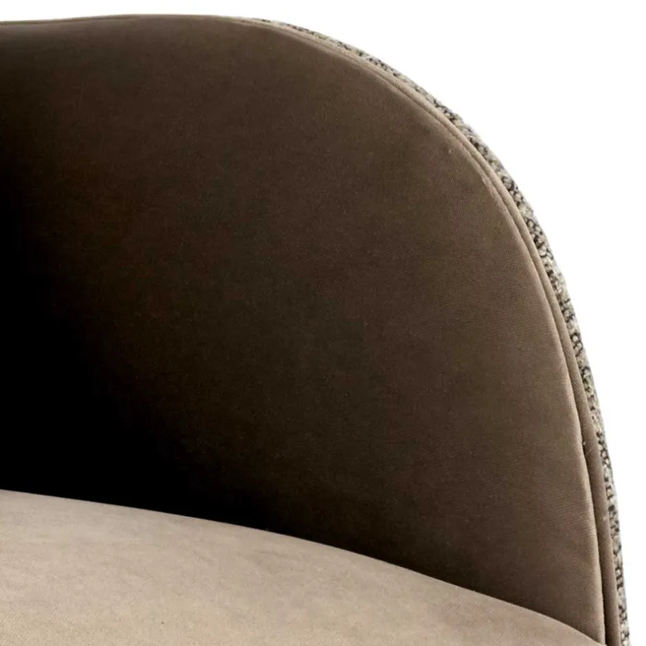 Wohnen Design Zweisitzer in Beige und Hellbraun - Maria