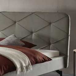 Wohnen Designbett in Anthrazit Webstoff - Raufy