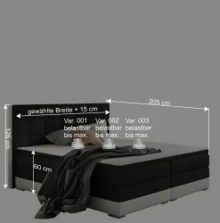 Wohnen Designbett in Schwarzbraun und Weiß - Crocodile