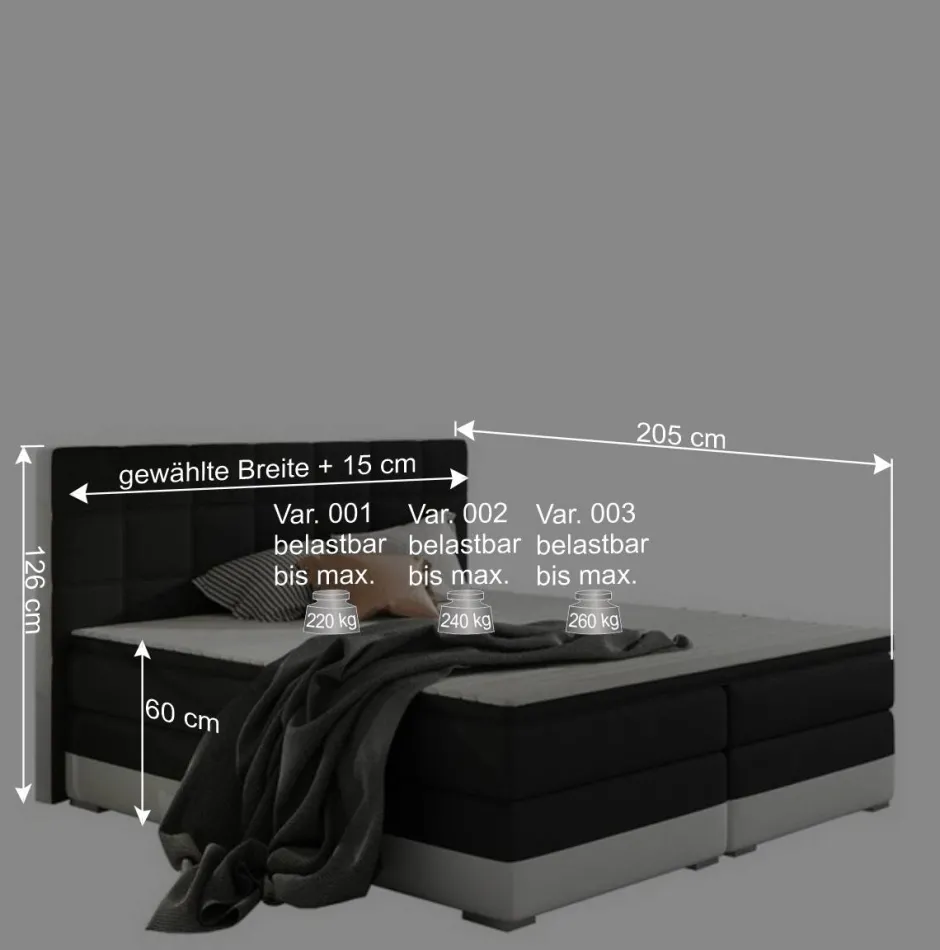 Wohnen Designbett in Schwarzbraun und Weiß - Crocodile