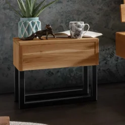 Wohnen Designer Balkenbett mit LED Beleuchtung - Syrecs