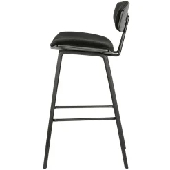 Designer Barstuhl in Schwarz Samt - Laccaro (2er Set)^Wohnen