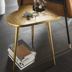 Wohnen Designer Beistelltisch in Gold - Cocoa