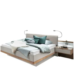 Wohnen Designer Doppelbett & Nachttische - Crascanu (dreiteilig)