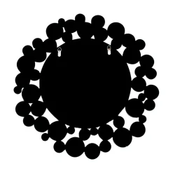 Wohnen Designer Glasspiegel in Grau & Silber - Martinez