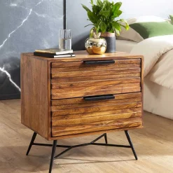 Wohnen Designer Nachtkommode mit 60 cm Breite - Dicna