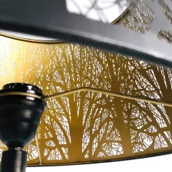 Designer Stehlampe in Schwarz & Messingfarben - Milana^Wohnen Sale