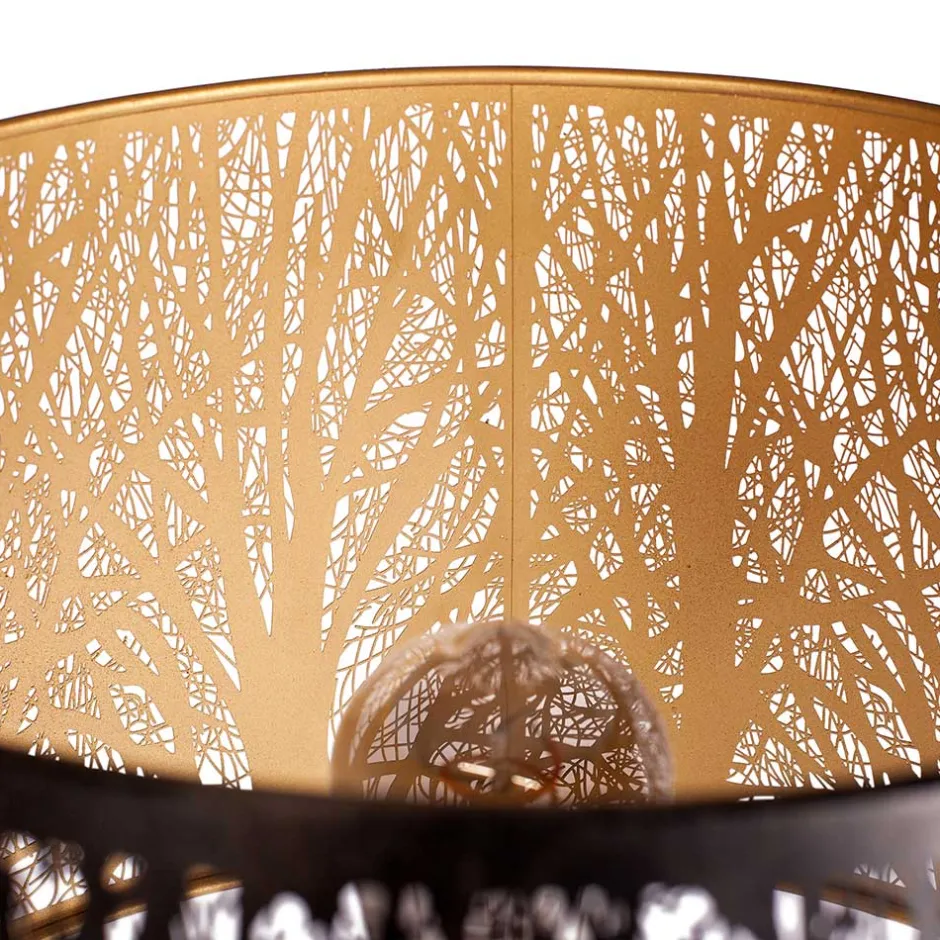 Designer Stehlampe in Schwarz & Messingfarben - Milana^Wohnen Sale