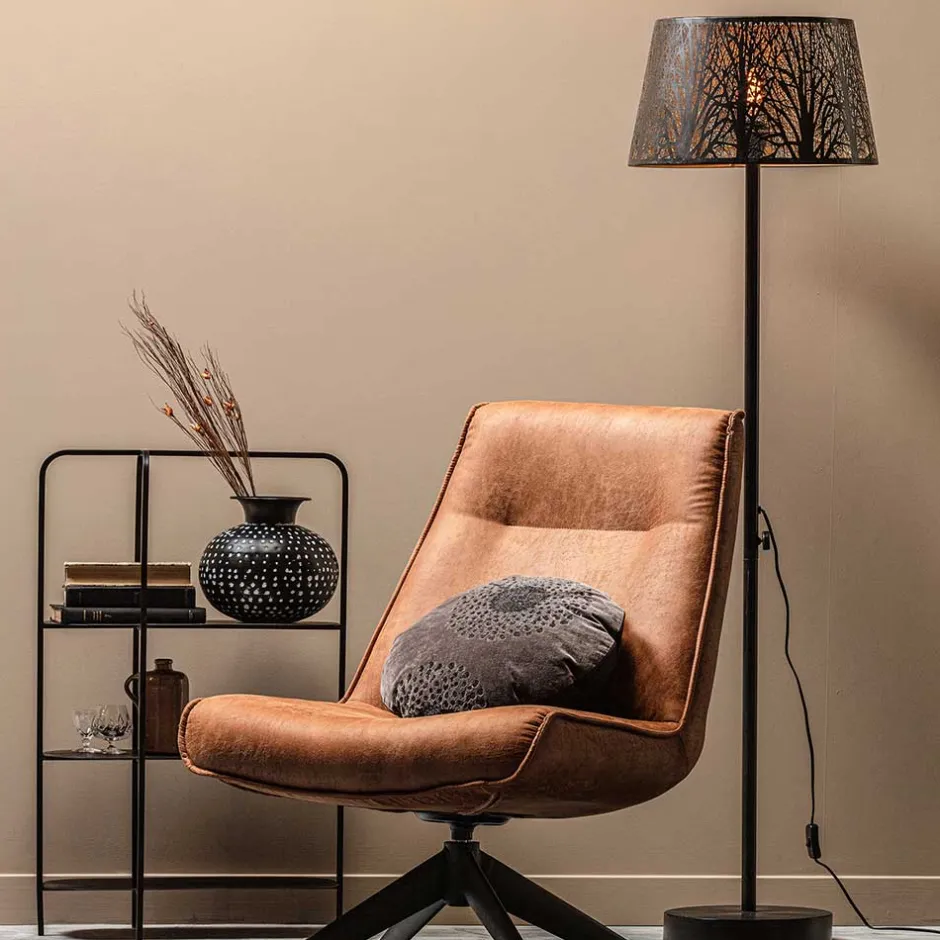 Designer Stehlampe in Schwarz & Messingfarben - Milana^Wohnen Sale