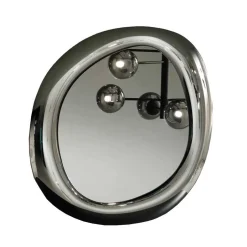 Wohnen Designer Wandspiegel in Rauchgrau - Bostina