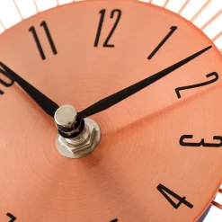 Wohnen Designer Wanduhr in Kupfer mit Acrylglas Steinen - Rodrico