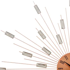 Wohnen Designer Wanduhr in Kupfer mit Acrylglas Steinen - Rodrico