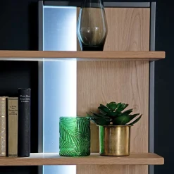 Designer Wohnwand aus Eiche - Assela (vierteilig)^Wohnen Outlet