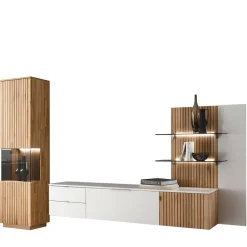 Wohnen Designer Wohnwand Möbel 290 cm breit - Miloris (dreiteilig)