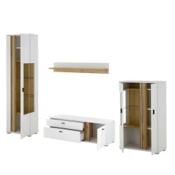 Designer Wohnwand mit LED Beleuchtung - Racelyn (vierteilig)^Wohnen Sale