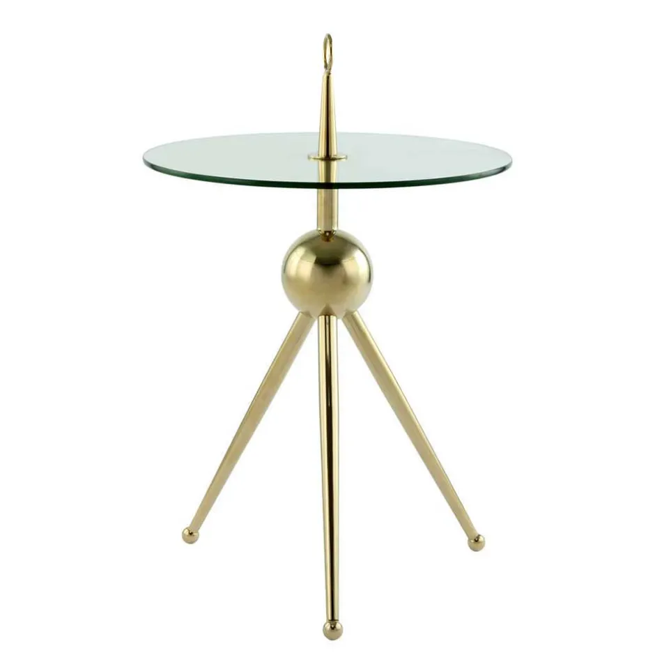 Wohnen Designer-Beistelltisch mit Glasplatte - Tellimo