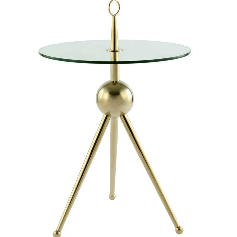 Wohnen Designer-Beistelltisch mit Glasplatte - Tellimo