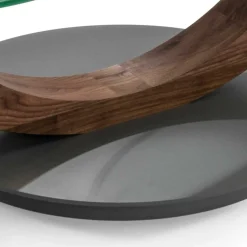 Wohnen Designertisch fürs Wohnzimmer mit runden Glasplatten - Emre