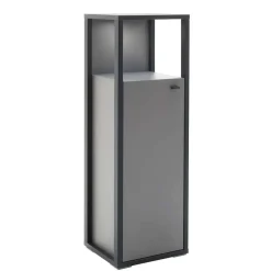 Wohnen Designer-Wohnwand Möbel in Grau - Ridona (dreiteilig)