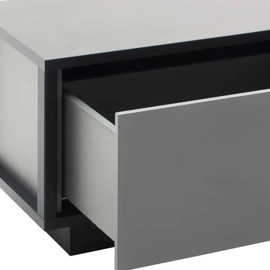 Wohnen Designer-Wohnwand Möbel in Grau - Ridona (dreiteilig)