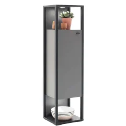 Wohnen Designer-Wohnwand Möbel in Grau - Ridona (dreiteilig)