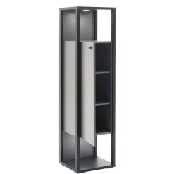 Wohnen Designer-Wohnwand Möbel in Grau - Ridona (dreiteilig)