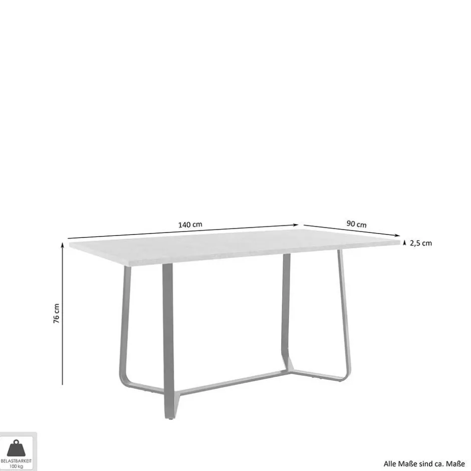 Design-Esstisch in Altholz Optik - Ponzet^Wohnen Discount