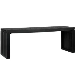 Wohnen Design-Garderobenbank in Schwarz - Andarina