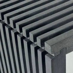 Wohnen Design-Garderobenbank in Schwarz - Andarina