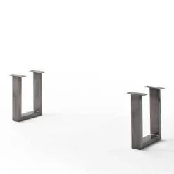 Design-Küchenbank mit Baumkanten Akazie Grau - Salmasion^Wohnen Online