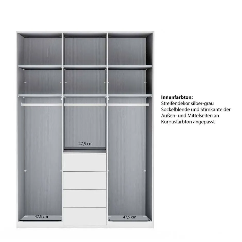 Wohnen Design-Kleiderschrank mit vier Schubladen - Korcula