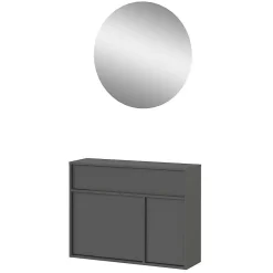 Design-Kommode mit Spiegel Set - Flemingo (zweiteilig)^Wohnen Outlet