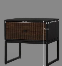 Wohnen Design-Nachtkommode aus Palisander und Mangoholz - Ondarroa