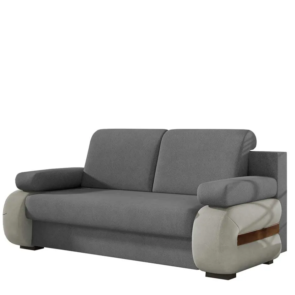 Wohnen Design-Schlafsofa in Grau und Hellgrau - Blascina