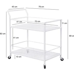 Design-Servierwagen in Weiß - Marian^Wohnen Hot