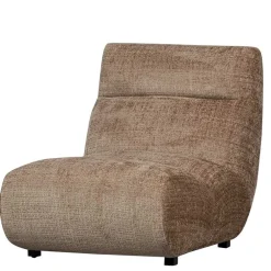 Wohnen Designsessel in Hellbraun Chenille - Glacita