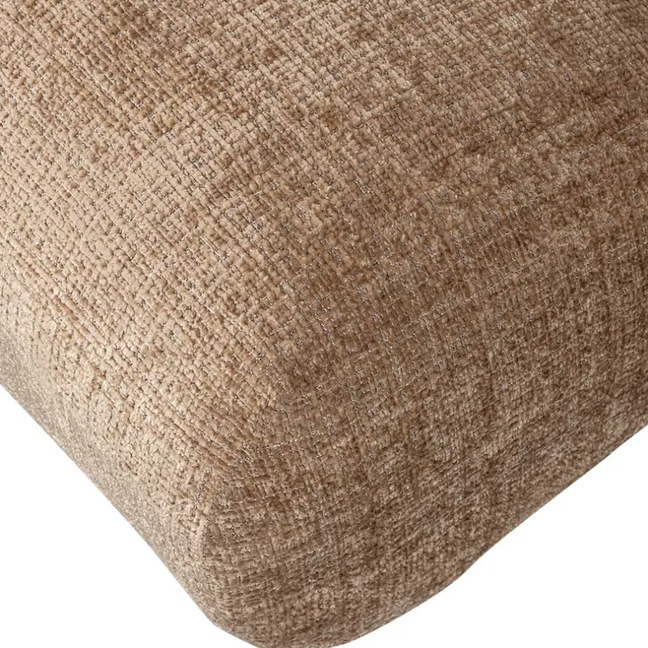 Wohnen Designsessel in Hellbraun Chenille - Glacita