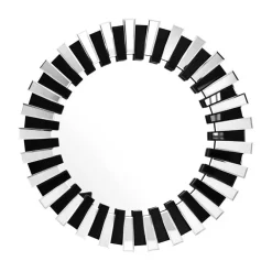 Designspiegel in Silber und Schwarz - Yarah^Wohnen Hot