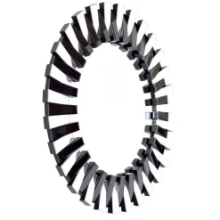 Designspiegel in Silber und Schwarz - Yarah^Wohnen Hot