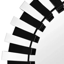 Designspiegel in Silber und Schwarz - Yarah^Wohnen Hot