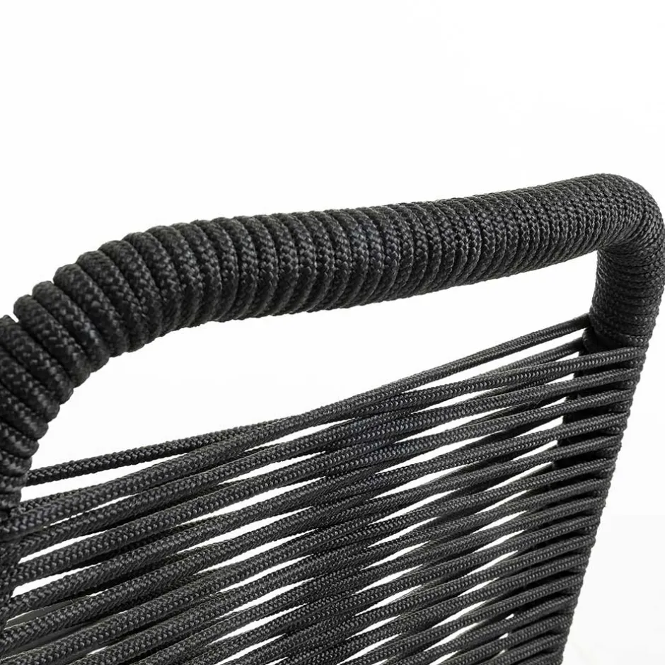 Designstuhl aus Kordel & Stahl - Loeesa (2er Set)^Wohnen Clearance