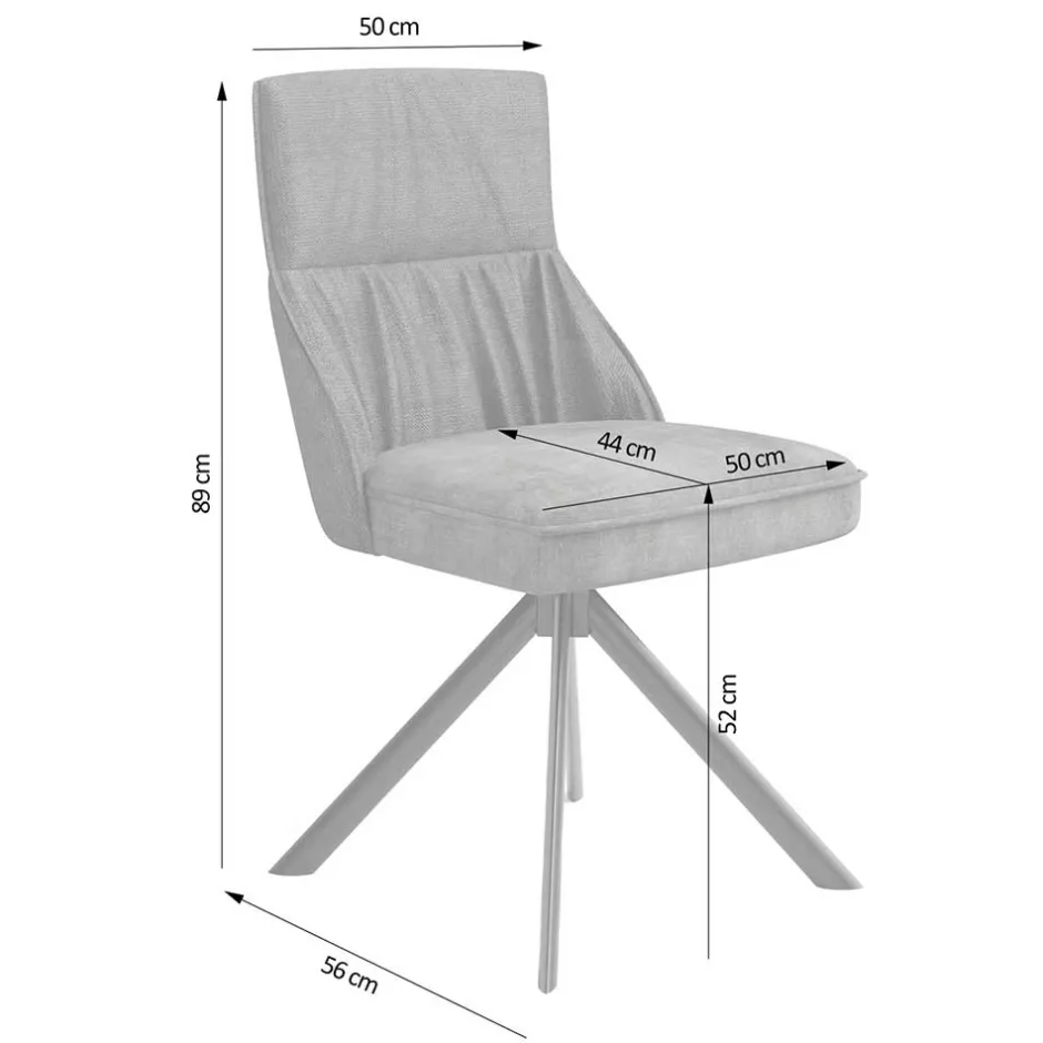 Wohnen Designstuhl in Grün Material Mix - Hollabrunn (2er Set)