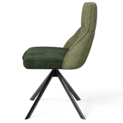 Wohnen Designstuhl in Grün Material Mix - Hollabrunn (2er Set)