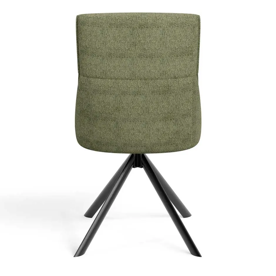 Wohnen Designstuhl in Grün Material Mix - Hollabrunn (2er Set)