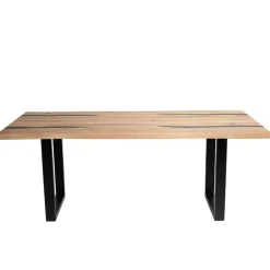 Designtisch aus Eiche mit Baumkanten - Slavidra^Wohnen Outlet