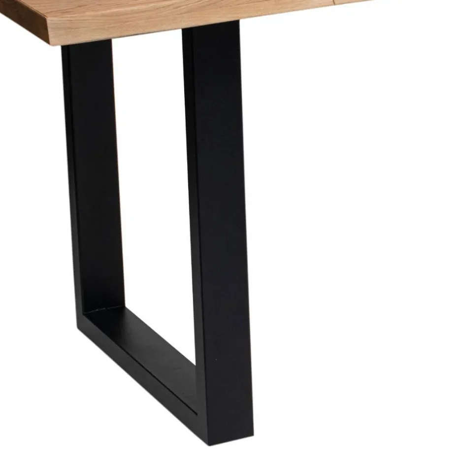 Designtisch aus Eiche mit Baumkanten - Slavidra^Wohnen Outlet