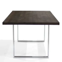 Wohnen Designtisch aus Nussbaum Holz & Edelstahl - Yocha