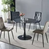 Designtisch aus Sinterstein mit Trompetenfuß - Memphis^Wohnen Hot