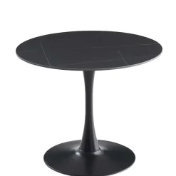 Designtisch aus Sinterstein mit Trompetenfuß - Memphis^Wohnen Hot