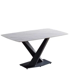 Designtisch aus Sinterstein Marmor Weiß - Jonathan^Wohnen Online